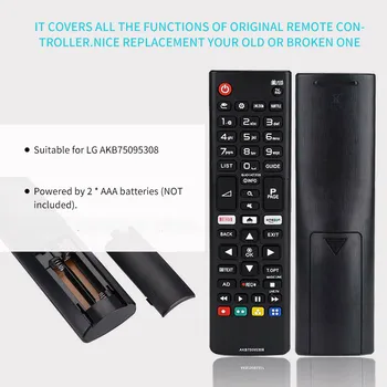 Controler de la distanță Pentru LG AKB75095308 Controler de la Distanță Negru Controler TV Înlocuire Dispozitiv de Control de la Distanță Instrument Pentru LG