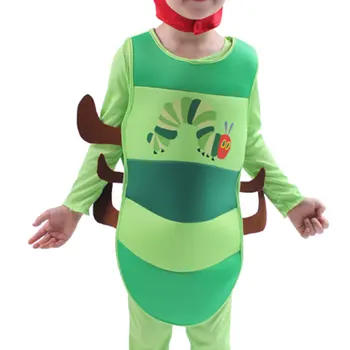 Copil Copii Caterpillar Costum Cosplay pentru Băieți și Fete de Halloween Petrecere de Carnaval de Purim Fantasia Dress up