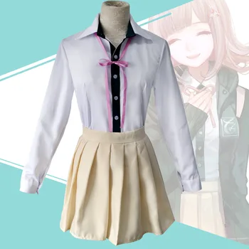Super Danganronpa Chiaki Nanami Cosplay Costum De Liceu Tinuta Rochie Uniformă
