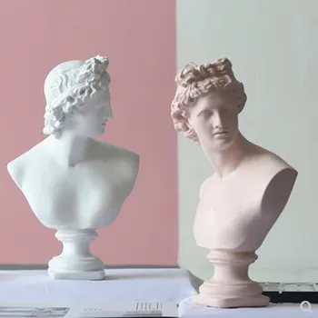 European stil retro caracter statuie model de opere de artă, home office desktop decor cadou, brațul rupt Venus, David, Anna, Coaja