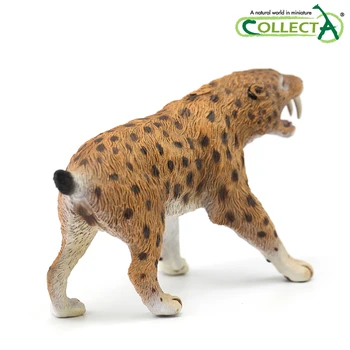 Original CollectA Smilodon tigru cu dinți sabie de Jucarii Clasice Pentru Baieti Animal Figura Model de Papusa 88715