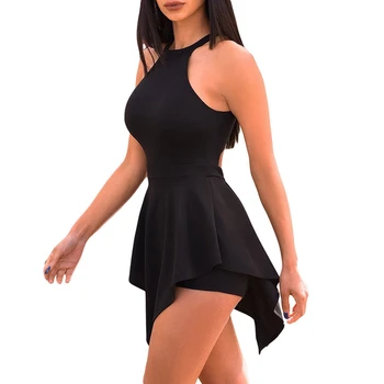 Femei Salopeta 2019 Noua Doamnă Sexy Backless Căpăstru Fără Mâneci Bodycon Salopeta Body Slim Femei Elegante Vladan