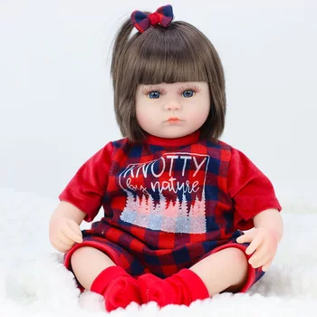 IULIE CÂNTEC 42CM Copilul Păpuși Reborn Moale Jucarii Pentru Fete Adorabil Renăscut Baby Doll Fata Realiste Nou-născut Papusa Cadou de Ziua de nastere