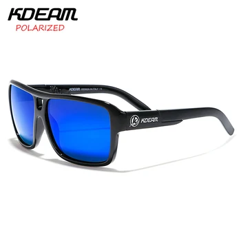 KDEAM Polaroid Ochelari de Bărbați ochelari Sport Cu Greu de caz Pătrat ochelari de Soare pentru femei Brand Conducere Ochelari Polarizati în aer liber KD520