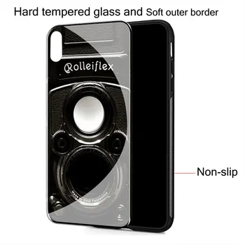 Stilul vechi Camera de Epocă, Sticlă Călită Caz de Telefon pentru Samsung Galaxy S20 Ultra S10 + S8 S9 S7 Edge Nota 8 9 10 Plus Lite