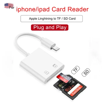 Ingelon Cititor de Card Micro SD Fulger pentru Card SD, Card de Memorie, Adaptor Laptop Accesorii Pentru iphone ipad Camera Cablu Convertor