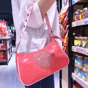 Femei de saci de umăr Retro Aligator Model pentru Femei genți de mână de diamante roz pu genți de mână geanta de seara Casual, petrecere Solid geanta Bolsas