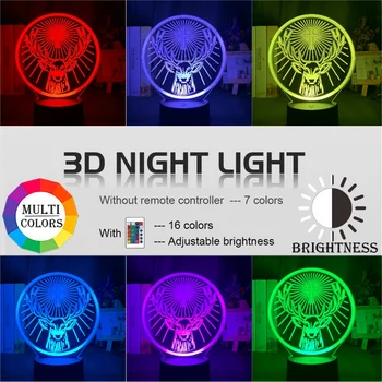 Lumina de Noapte Led Lampă de Jagermeister 16 Culori Schimbare Senzor Tactil Usb și Baterie Veioza pentru Bar Lampă de Masă
