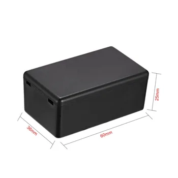 Uxcell 5Pcs/lot 60 x 36 x 25mm / 69 x 42 x 17.5 mm Negru Electronice Plastic ABS DIY Junction Box Proiect Cabina de Caz