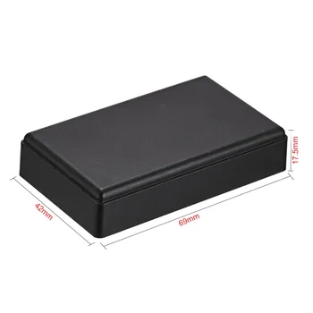 Uxcell 5Pcs/lot 60 x 36 x 25mm / 69 x 42 x 17.5 mm Negru Electronice Plastic ABS DIY Junction Box Proiect Cabina de Caz