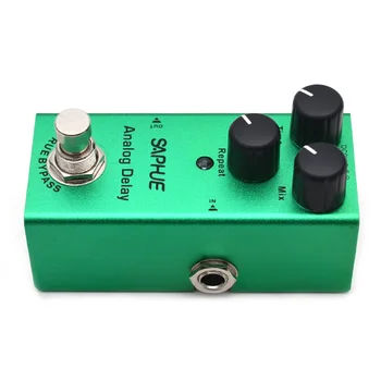 SAPHUE Chitara Electrica Analog Timp de Întârziere/Mix/Repetare Buton Efect Pedala Mini Singur Tip DC 9V True Bypass