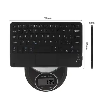 Fără Fir Bluetooth Tastatura Touch Pad-ul Cu Mouse-ul Funcția de Mini Ultra Subțire BT Calculator Keybord Touchpad Tastatura PC Pentru iPhone iPad