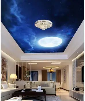 Luna de pe cer de noapte tavan Murale 3d wallpaper 3d gazete de perete pentru tv fondul plafoane Decor Acasă