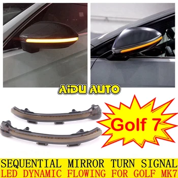 AIDUAUTO PENTRU Golf MK7 7.5 7 GTI GTD R Dinamic Semnalizarea LED-uri de Semnalizare Sportsvan Touran Partea de Lumină Oglindă