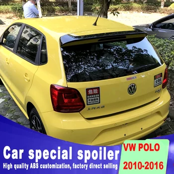 Stil nou 2010 până în 2016 a ferestrei din spate, spoiler acoperiș grund vopsea sau balck culoare alb materiale ABS pentru Volkswagen VW polo spoiler