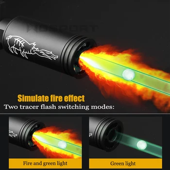 Airsoft Trasor Bricheta Lumina Verde de Vânătoare de Foc de porc Pistol de Paintball Simulare de Fotografiere Fluorescente Efect softair Arme
