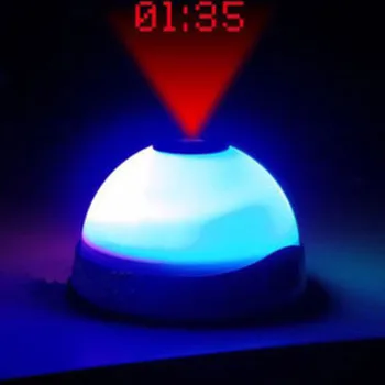 Schimba culoarea de Ceas de Camera de Copii Lumina de Noapte Timp Copii Mini Display LED de Alarmă de Proiecție
