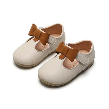 Copiii Retro Gol Fund Moale Haimana Fete Printesa Pu Pantofi de Piele Non-Alunecare de Copii Plat Pantofi Copii, Sandale Casual Școală