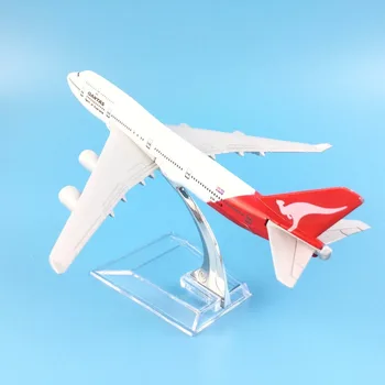 Modelul de aeronavă 16cm Metal turnat sub presiune Qantas Boeing 747 Macheta Avion Model de Jucării pentru Copii