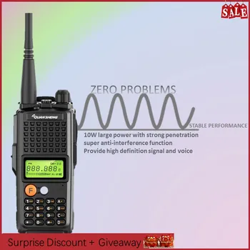 Quansheng Walkie Talkie Rază Lungă de Sunca Posturi de Radio UHF HF Transceiver Radio CB Communicador TG-K10AT Interfon 10 KM de Vânătoare