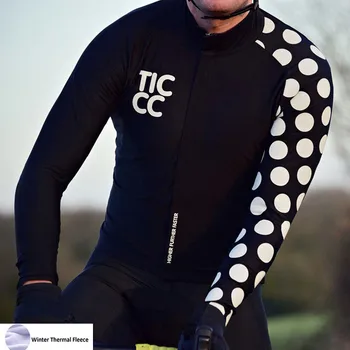 Cea mai bună calitate pentru Bărbați Ciclism Jersey Long Sleeve thermal fleece pentru Iarna rece Biciclete Ciclu de Haine ccr haine pro fit