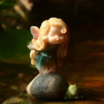 De zi cu zi de Colectare drăguț copil Figurine Zână Grădină de Decor Înger casa in miniatura Ornament fata Festival de cadouri