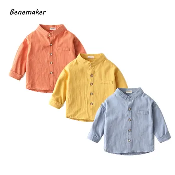 Benemaker Tricouri Pentru Băieți și Fete pentru Copii cu Maneca Lunga Tricou Copil 2-8Y Primavara Vara Toamna Tricotate Haine de Bumbac Copii AP012