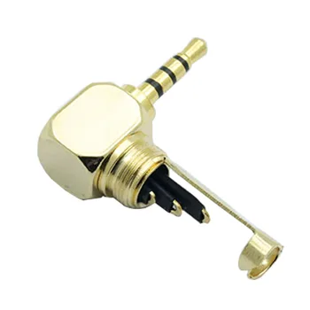 10buc/lot Jack 2.5 mm, 4 Poli, Masculin Plug Fibra de Carbon Unghi Drept 2.5 mm Mufă de Lipire Sârmă Căști Conector pentru Cablu 6MM