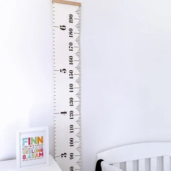 200x20cm Copii Înălțimea Conducător Panza Creșterea Copiilor, Dimensiunea Diagramă Camera pentru Copii Decor Agățat de Perete Înălțime de Măsurare Decor Acasă
