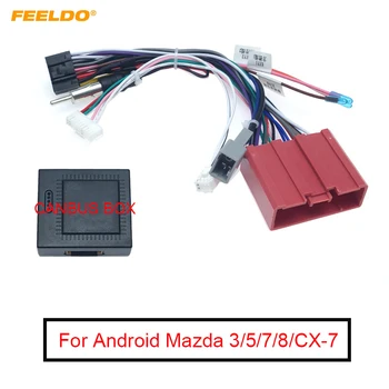 FEELDO Masina 16pin Radio Stereo Cablu de Alimentare Adaptor Cu Canbus Cutie de Cabluri Pentru Mazda 3(08-12)/5(08-15)/6(07-12)/8/CX-7