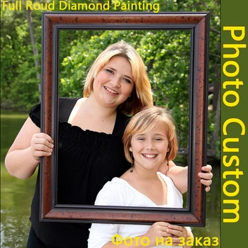 Foto Personalizat cu Diamante Broderie 5D Diy Diamant Pictura Rundă Completă daimond pictura Imagine De Strasuri diamant Mozaic de foraj