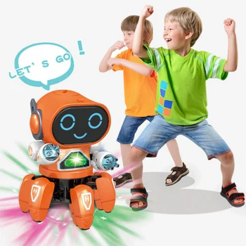 Dans robot figurina Jucarie Electronic inteligent Robot de Mers pe jos de Jucărie pentru Băieți Copii Cadou de Ziua de nastere
