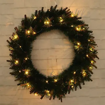 Lumina LED-uri de Crăciun Coroană de Copac Ușa de Perete Petrecere Ghirlanda Decoratiuni