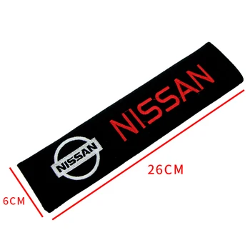 2 buc Bumbac Insigna Auto Centurii de Umăr Protecție Perna pentru Nissan Nismo X-trail Almera Qashqai, Tiida Teana
