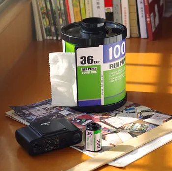Creative film țesutului caseta de pompare prosop de hârtie tub Acasă Mașina de Țesut Caz Box Container Prosop Șervețel PapersBox