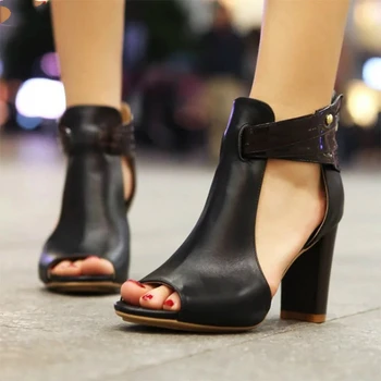 Noi Femeile Pompe Tocuri inalte Pantofi femei Platforma Peep Toe tocuri inalte Rochie de Mireasa pantofi sandale femei mujer plus dimensiune 34-43