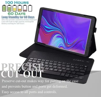 Bluetooth Tastatură Caz pentru Samsung Galaxy Tab Un A6 10.1 2016 2019 SM-T580 T585 510 T515 Detasabila Wireless Keyboard Cover+Cadou