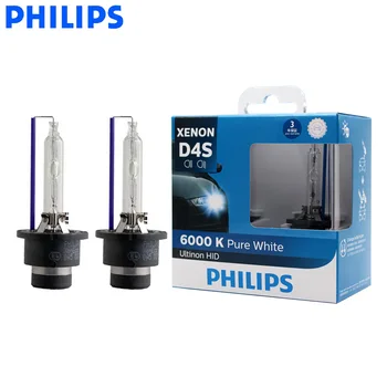 Philips D4S 42402WX 35W Ultinon ASCUNS Albastru Rece 6000K Lumina Alb Xenon Auto Upgrade Faruri Lămpi Flash de Pornire Rapidă, Pereche