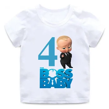 2020 de Vară pentru Copii t-shirt baietel Șeful tricou Haine cu Maneci Scurte sărbătoritul Tinuta 1 Petrecere Copii Amuzant Fată Tee Topuri