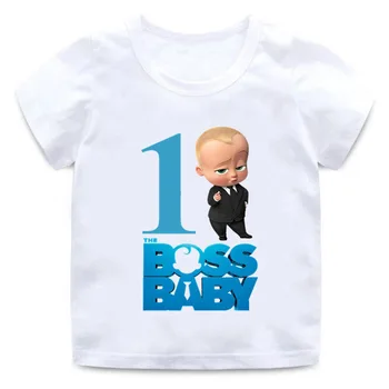 2020 de Vară pentru Copii t-shirt baietel Șeful tricou Haine cu Maneci Scurte sărbătoritul Tinuta 1 Petrecere Copii Amuzant Fată Tee Topuri