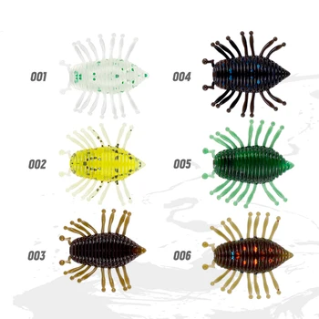 D1 PESCUIT NADA larva moale ATRAGE worm 3/4 pachete de 30mm/1.1 g 10 comprimate per pachet Bionic spider momeală Artificială DT2002