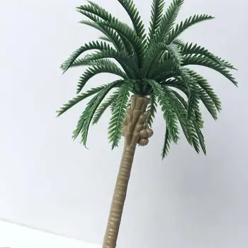 10BUC/Set Simulare Copac de nucă de Cocos Model de Plastic Mini-Palmier, Peisaj Aspect DIY Recuzită Microlandscape Decor