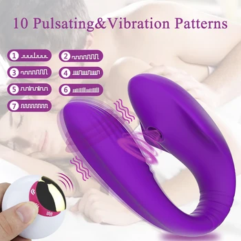 Luxuriante Vaginale Supt U Shape Vibrator Cu 10 Viteze Vibratoare Sex Oral De Aspirație Stimulator Clitoris Sex Feminin Masturbari Jucarii Sexuale Femei