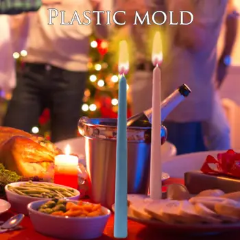 1 buc Tija Lunga Plastic în Formă de Lumânare de Mucegai Model DIY Artizanat lucrate Manual Lumânare Face Matrite pentru Nunta Petrecere de Familie Decor