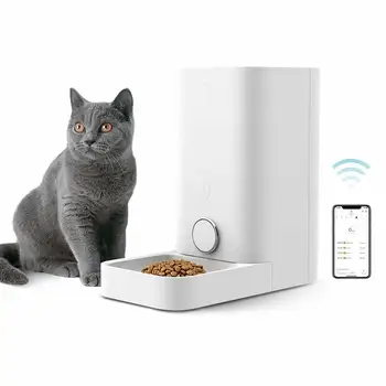 PETKIT Automată Cat Alimentator Câine Distribuitor produse Alimentare Activat pentru Wi-Fi Inteligent Alimentator cu Timer Programabil Pet Feeder pentru Caini si Pisici