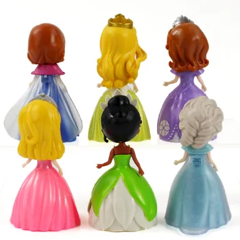 Q Posket Magic Clip Rochie de Printesa Alba ca Zapada, Belle Dress Schimbătoare de Acțiune Figura PVC Model de Păpuși Jucarii Cadou pentru Copii