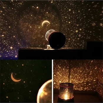 LED Lumina de Noapte Proiector Cer Instelat Star luna Maestru Copii Copii Copii Dorm Romantic plin de culoare Led lampa de Proiecție L4