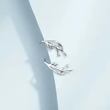 INZATT Real Argint 925 Geometrice Coarne Cercei Stud Pentru Femeie de Moda Drăguț Bijuterii Fine MInimalist Accesorii Cadou