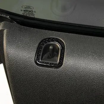 2 buc Fibra de Carbon Auto Door Lock Pin Buton Cadru Capac capitonat pentru Ford Mustang 09-13