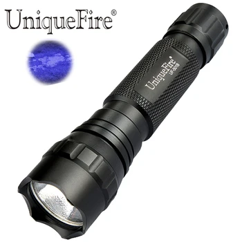 UniqueFire 501B UV 395nm Ultraviolete Lanterna Led-uri 1Mode UV Ultraviolete lanterna Lanterna Cu Caracteristici Detector Bani